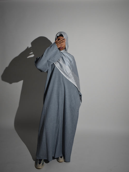 Demin Linen Abaya