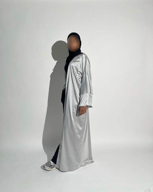 Grey TwoTone Abaya